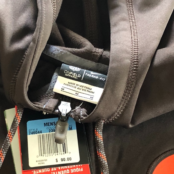 NIKE THERMA-FIT KO CLEVELAND BROWNS ZIP HOODIE M - Picture 6 of 7